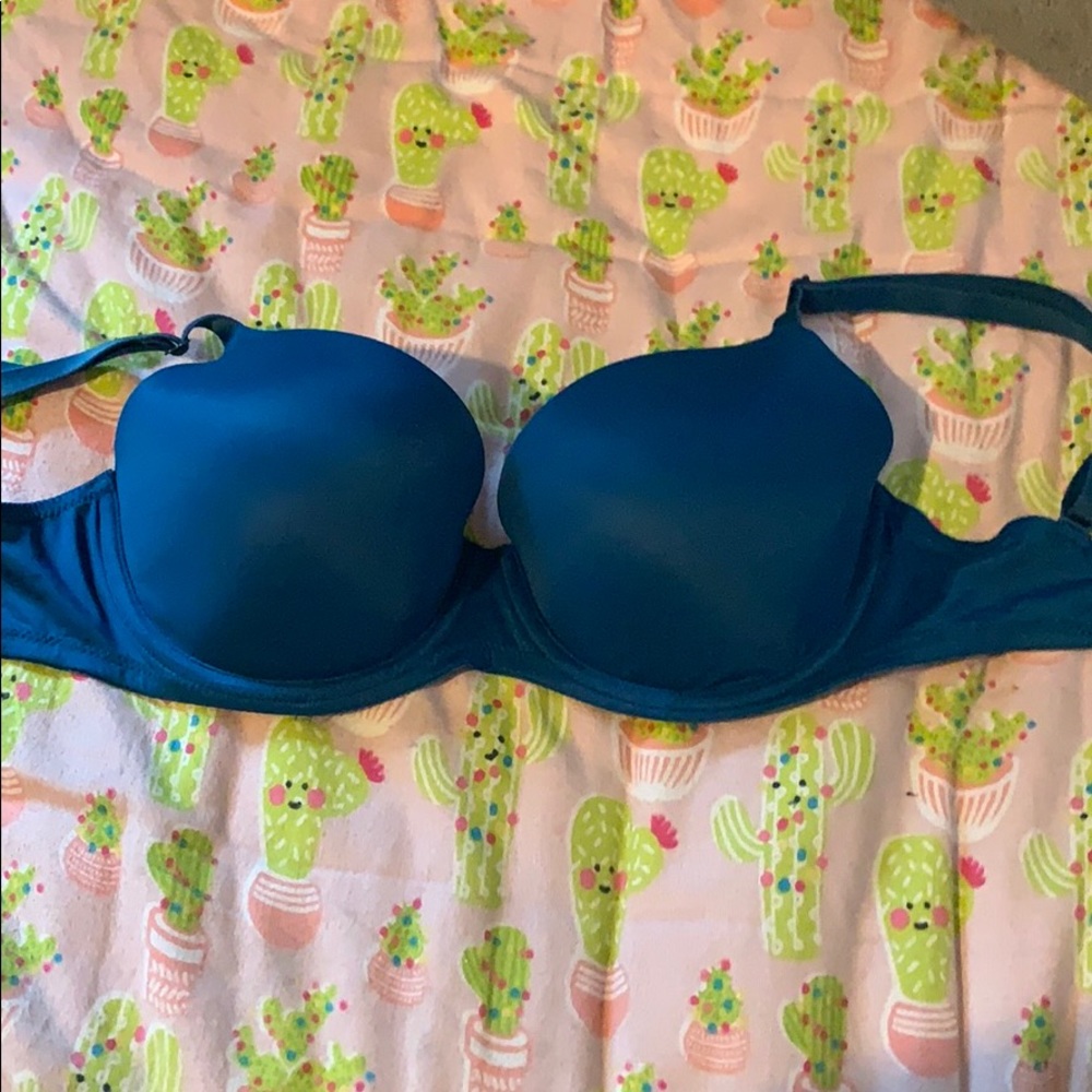 Blue Victoria Secret Pink Bra